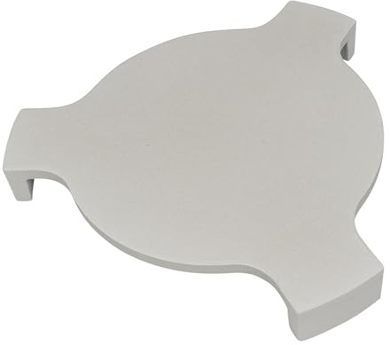 20'' Pizzastein & Heat Deflector für Kamado Zubehör – Extra Dicker Keramik Conveggtor mit 3 Beinen, Grill Deflektorstein & Backstein für Pizza, Brot & BBQ