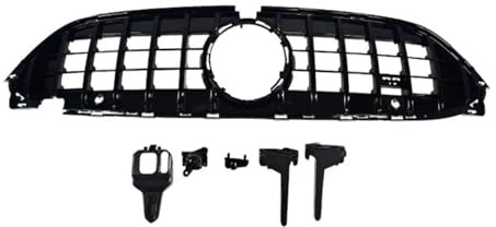 PRFGSGVBV Nieren Grill Kühlergrill Für W236 2024-2025 Für CLE260 Für CLE300 Upgrade Für CLE53 Front Racing Facelift Grille Oberen Kühler Stoßstange Gitter(Black)