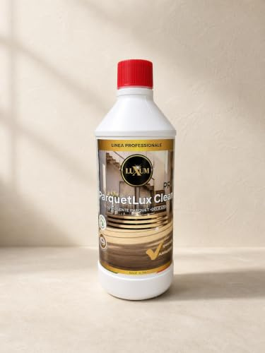 Parquet Lux PRO Detergente igienizzante autolucidante. Anti-impronta – Senza schiuma – Non necessita di risciacquo,Adatto anche a robot lavapavimenti HACCP – 750 ml