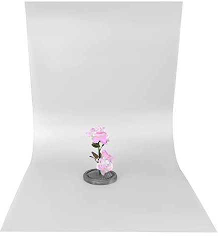 Frosted PVC Background Plate Photography Backdrop Board 120x60cm White - Waterproof Durable Surface, Versatile Product Photography Accessory (White)