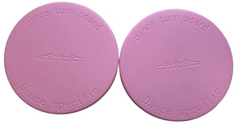 FashionCha 2 Stück Ballett Drehbrett Trainingshilfe Pirouette Board mit Rutschfester Matte Zur Förderung von Haltung Und Gleichgewicht für Tänzer Gymnasten Eisku, Rosa