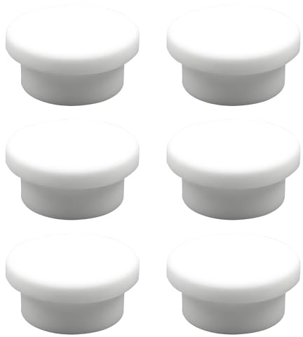 6 Pcs Tappo Lavandino Bagno, Tappo Troppo Pieno Lavandino Bagno, Tappi in Gomma per Fori di Trabocco, Copriforo Lavabo e Bidet, Guarnizione Universale per Lavello Cucina e Vasca da Bagno