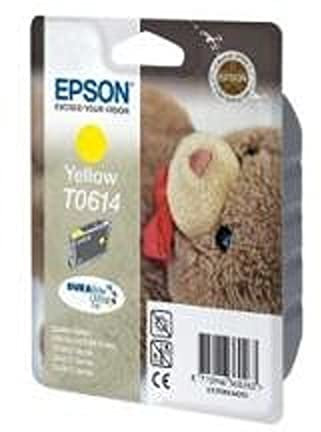 Epson T0614 Teddybär, wisch- und wasserfeste Tinte (Singlepack) gelb