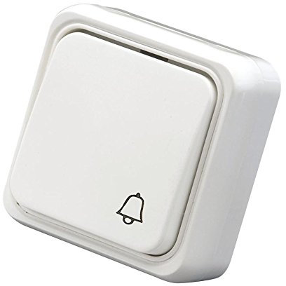 Duolec 900R57 - Pulsador timbre de superficie Blanco Duolec