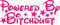 Ellis Graphix POWERED BY BITCH DUST Car Sticker Detailing Euro JDM DRIFTING DUB Funny Vinyl Decal Bumper Window Laptop Drift (Hot Pink)