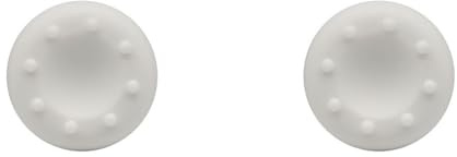 ALCXAZS 2 Stück Gamepad Thumbstick Silikonschutzhüllen Joystick Anti Rutsch Kappe Zubehör Ersatz für One, Weiß