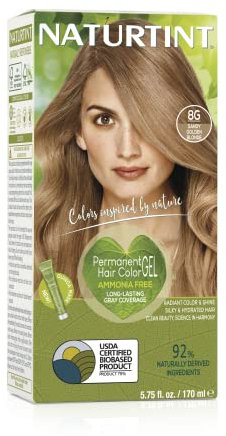 Naturtint 8G Sandy Golden Blonde, Tinte para Cabello, 8G Sandy golden blonde