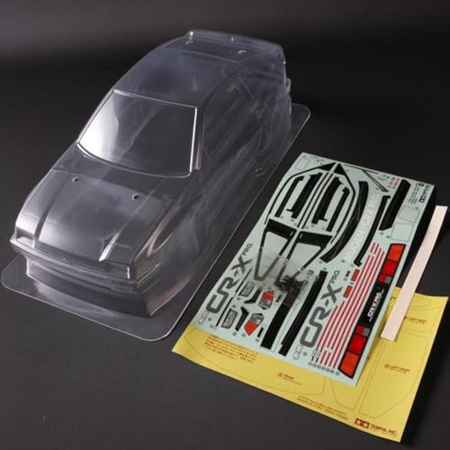 Tamiya 300051467 - Karosserie Satz Honda Mugen CR-X RS/M-Chassis, 225 mm, Transparent Oder Silber