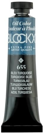 Blockx Türkisblaue Ölfarbe, 20 ml Tube