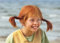 Postkarte PIPPI LANGSTRUMPF - Motiv: PL PIPPI LACHEND AM STRAND, Anlass: Kindermotive, Künstler/Verlag: KARTENKOMBINAT © Saltkråkan AB & AB Svensk Filmind, Größe: A6