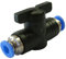 Absperrhahn mit 10mm Steckanschuss - Steckverbinder - Pneumatikverbinder - PUSH IN