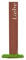 prima terra Liebe Gartenstele Edelrost Stele Dekoration Gartendekoration Deko Garten H=120cm B=20cm