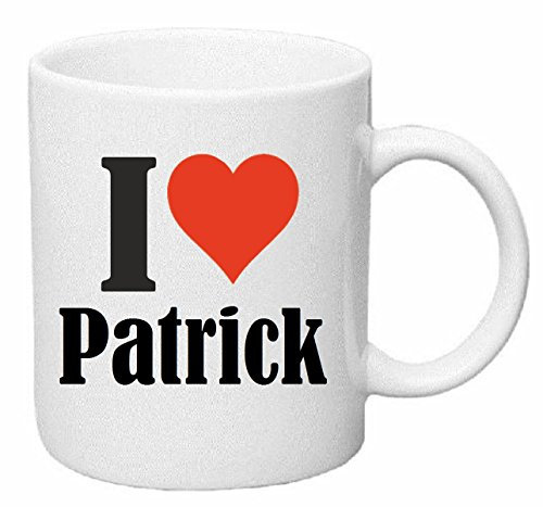 Tasse de Café .. Tasse à Thé … Coffee Mug I Love Patrick ... Hauteur 9 cm de Diamètre 8 cm Volume 330 ml ... Le pour leur Partenaire - Collègue - Amis