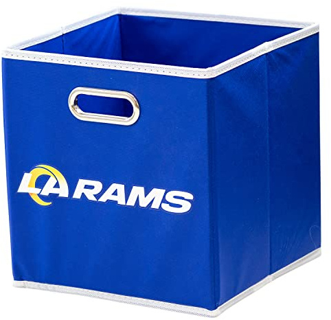 Franklin Sports NFL Aufbewahrungskörbe – zusammenklappbarer Würfelbehälter + Aufbewahrungskorb – NFL Büro, Schlafzimmer + Wohnzimmer Dekor – 27,9 x 27,9 cm