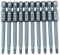 Walfront 10PCS Triangolo Testa Cacciavite Kit, 6.3 mm, 1/4, Codolo Esagonale Magnetico 65 mm Acciaio Legato Triangle 2.7 mm Testa Punte Cacciavite Kit
