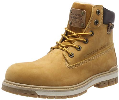 Dockers by Gerli 43lu101, Stivali Combat Uomo, Giallo (Golden Tan 910), 43 EU