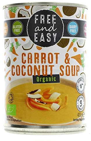 Free & Easy Organic Carrot and Coconut 400g-6 Pack