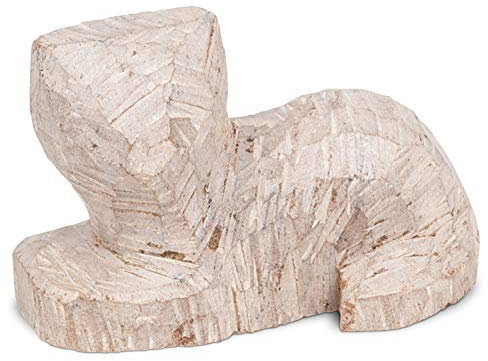 Honsell 79429 - Speckstein Rohling Katze liegend, vorgefertigte Figur aus Speckstein, ca. 10 cm groß, zum Bearbeiten mit Raspel und Feile, ideal auch für Kinder, Bunt