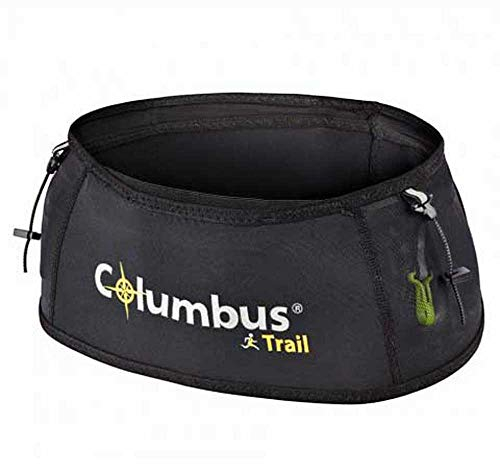 COLUMBUS Ceinture Hydratation Trail Ceinture d'hydratation S/M pour Femme ou Homme Sac Bannane Adulte Sac Rangement Ceinture Légère pour Running Sport Course Randonnée ou Voyage Run Hip Belt