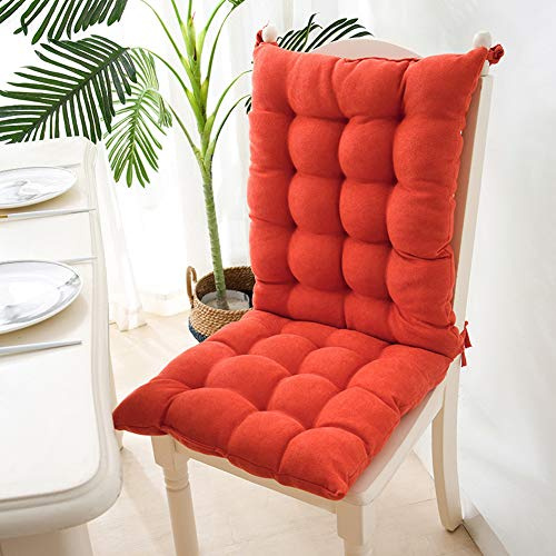 Dicke Stuhlauflage,Niedriglehner Stuhlkissen mit Rückenteil, Einteiliges Sitzkissen Niedriglehner Auflage Warm Sitzauflage für Büro Sofa,Esszimmerstuhl Kissen Auto Sitzkissen Sitzpolster B 40x95CM
