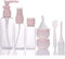 Lot de 8 Flacon Voyage,Flacon Vide Contenant Bouteille Voyage,Petits flacons vides Rechargeables en Plastique pour cosmétiques et Articles de Toilette de Voyage,avec Sac de Rangement
