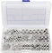 YUPVM Dadi nel Acciaio Inossidabile 2-56 un 3/8 Pollice-16 UNC Kit Assortimento di Dadi Esagonali per Viti Bulloni-280 Pezzi