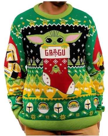 Star Wars Baby Yoda Christmas Jumper Gift for Men or Women