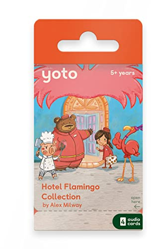 YOTO - Hotel Flamingo Collection – Livre Audio en Anglais à écouter sur boîte à Histoire pour Enfant Player Mini, audioconte 5 Ans et Plus
