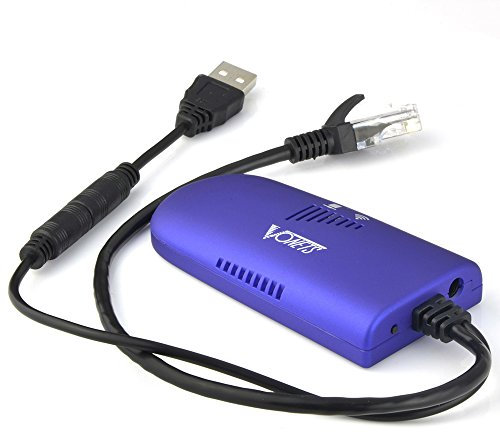 VONETS VAP11G-300 Mini WiFi Bridge 2.4G WiFi to Ethernet Adapter/WiFi Hotspot Signal Booster AP 300Mbps with 1 RJ45 Male DC/USB Powered for DVR IP Printer Network Devices