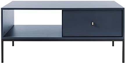Selsey MONNE - Couchtisch 68x104 cm (dunkelblau)
