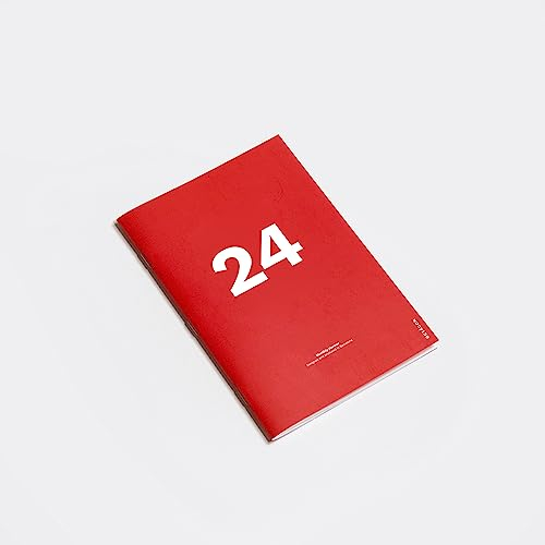 OD OCTÀGONDESIGN Kleiner Monatsplaner 2024 | Ähnliche Größe A5 | Rot