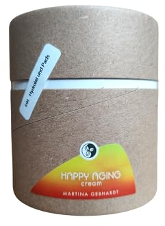 Martina Gebhardt Naturkosmetik | Happy Aging Cream 50 ml | Inklusive Holunderblütenhydrolat 5 ml + 2 Trockenpads | Weihnachtsedition