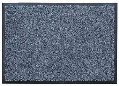 LOGOMATA Fußmatte Black Steel 35x85 cm schmutzfangmatte aussen und innen, Polyamid - waschbar