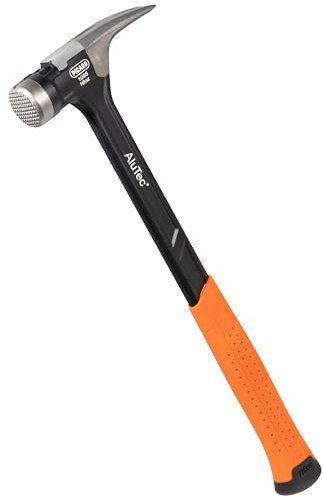 PICARD Framing-Hammer AluTec Nr. 1095 geraut | 780g | 405mm Länge | Aluminium und geschmiedeter Stahl | Ergonomischer 2 Komponenten-Griff | 140mm Breite | Profiwerkzeug für Dachdecker