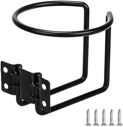 Povtii Boat Ring Cup Holder, Wall & Rail Mounted Stainless Steel Cup Drink Holders, Rustproof Ringlike Drink Holders Adapted Various Cups for Yacht Truck Home, Car Accessories (1 PCS)