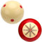 NQEUEPN 2stk Billard-Trainingsball, Pool-Trainingsbälle Billard-Übungszubehör Billard-Training Pooltisch-Training Roter Punkt-Billardball Billard-Spielball für Spiele Sport Billardtisch