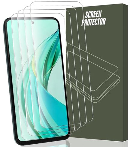 Gelaasso 4 Pezzi, Vetro Temperato per Honor 90 Smart 5G, Trasparente Pellicola in Vetro Temperato, Durezza 9H, Pellicola Vetrino Protettiva per Honor 90 Smart 5G