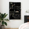 Sufrk Schmuckschrank mit Spiegel Wandmontage Schwarz 37,5x10x106 cm Schminktisch Organizer Schminktisch ZubehöR