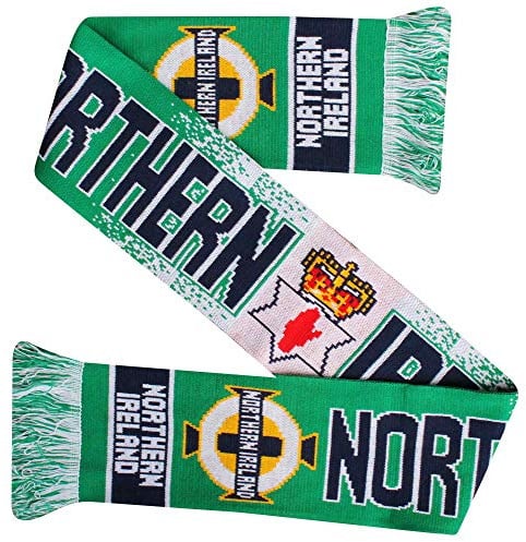 Beyond Happy Northern Ireland Green and White Ski Hat - Ultimate N.Ireland Supporters Wintermütze für Komfort und Wärme