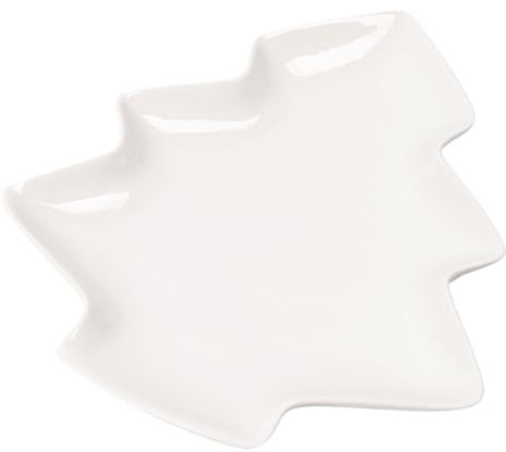 sarcia.eu Weihnachtsbaum Snackteller, Porzellan 25,4x21x3,2cm