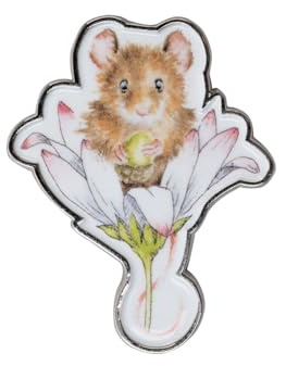 Wrendale Designs - Oops a Daisy' Mouse Pin Badge