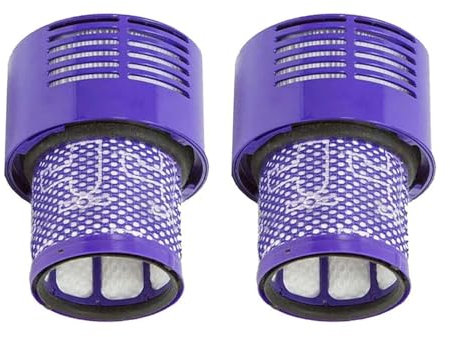 Unità filtro grande lavabile, compatibile con Dyson V10 Sv12 Cyclone Animal Absolute Total Clean Cordless Aspirapolvere Filtro Sostituisci(2)