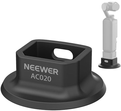 NEEWER Silikon Standfuß für Pocket 3, ø64mm rutschfest, weich, stabil, Kratzfest, Desktop Kamerahalterung, Stützfuß, kompatibel mit DJI Osmo Pocket 3 Gimbal Kamera, AC020