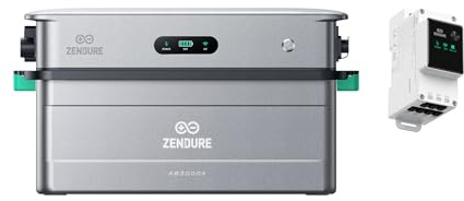 Zendure SolarFlow 2400 AC, KI AC-gekoppelte Energie Management System, 2400W AC Eingang, 2400W Ausgangsleistung, mit 1 AB3000X 2,88kWh, 17,28kWh Erweiterbare Kapazität, TOU, mit Smart Meter 3CT