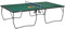 Indoor Tischtennisplatte Klappbar 274x152,5x76cm, mit Rollen, Stahlrahmen, MDF, Tischtennisset inkl. 2 Schlägern & 3 Bällen, Platzsparend, Multifunktional, Ideal für Heim & Hobby (Grün)