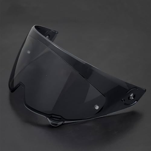 UYTKTN Motorradhelm Visier Linse Helm Brille für RUROC Atlas 3.0 4.0, Motorradhelm Gläser Verspiegelt Helmvisier Getöntes Visier, Motorrad Windschutz Helmlinse,D Deep Black