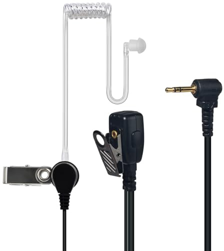 YNIBST Oreillette pour Talkie Walkie, Casque avec Micro et Tube Acoustique | Écouteur Compatible avec Motorola Talkabout TLKR T60, T62, T80, T82, T82 Extreme, T92 H2O