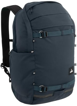 NOMAD® Torcal Premium 26 Liter Rucksack | Dunkelblau | Tagesrucksack Schule & Arbeit | Laptop-Rucksack 16 Zoll | 100% recyceltes Ripstop | inkl. Regenhülle