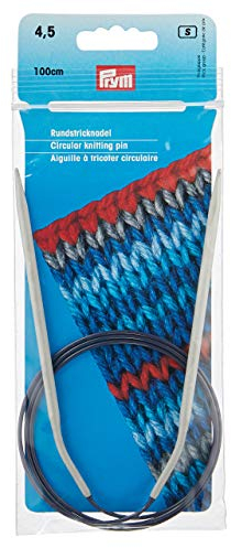 Prym 211281 Rundstricknadeln ALU 100 cm 4,50 mm grau
