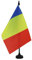 AZ FLAG - Tischflagge Rumänien - 21x14 cm - Rumänische Tischfahne 14 x 21 Cm - Flaggen